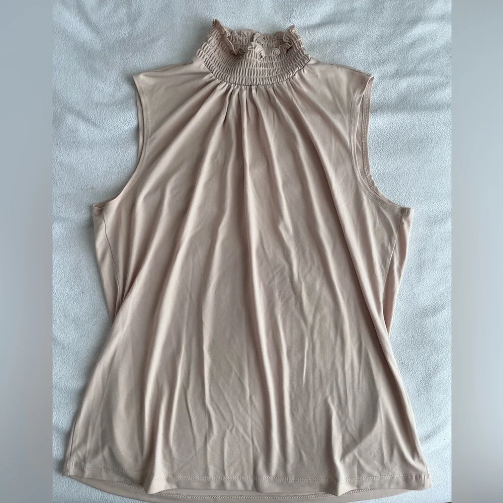 SERENADE RUFFLE HIGH NECK TANK - Picture 3 of 4